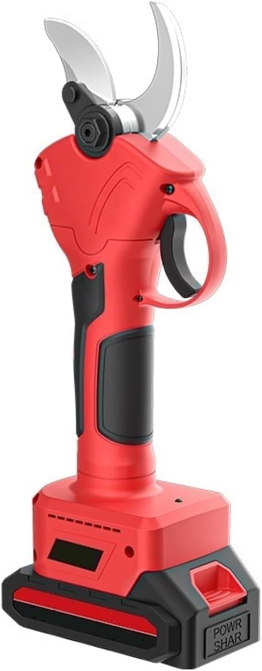Electric Secateurs Lithium Battery Electric Pruning Shears Fruit Tree Branch Rechargeable Handheld Power Tools Garden(Two Charges (10-Cell Battery))
