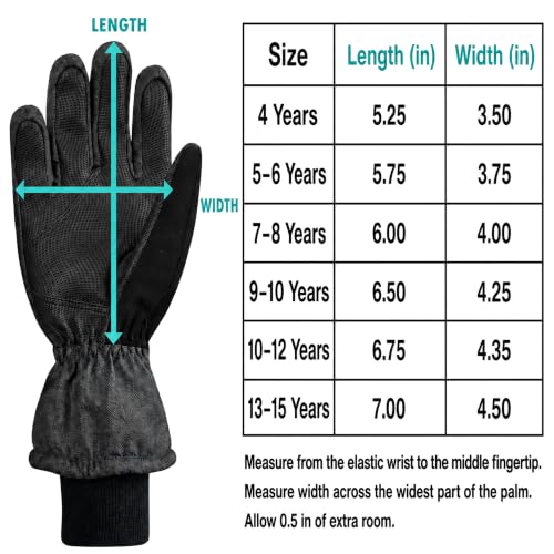 Image of N'Ice Caps Kids Waterproof Winter Thinsulate Warm Gloves