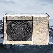 DAZULI Aluminum Foil Waterproof Air Conditioner Cover for Outside Ac Units, Uv/rain/Snow for 4 Seasons with Strap and MeshSize80x55x30cm,ColorSilver