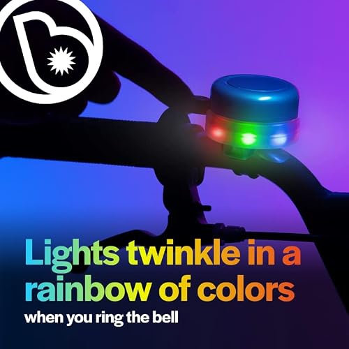 Brightz Led Light Up Bike Bell & Led Bike Frame Light Combo - Bellbrightz Led Light Up Bike Bell With Clear Ring Sound With Gobrightz Led Bike Frame Light #TOP6