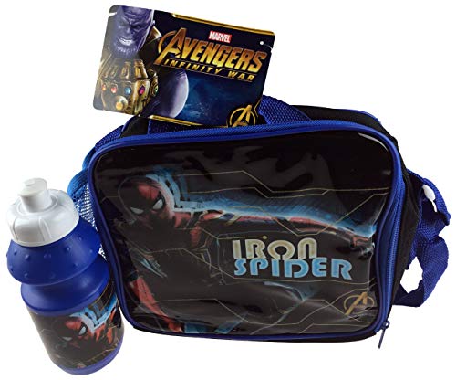 Iron Spider - Marvel Spiderman Boîte à déjeuner 2 pièces avec sac et flasque Cover