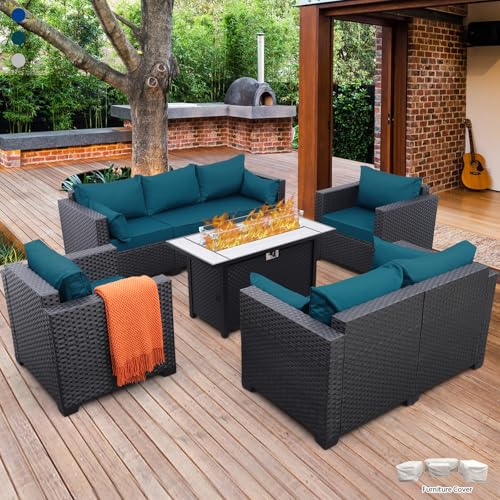 Rattaner 5-Piece Fire Pit Set