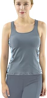 Private Island Women UPF50+ Tankini Bathing Swimsuits Sleeveless Tank Bra Top Swim Rash Guard CubanoBoom (YTY)