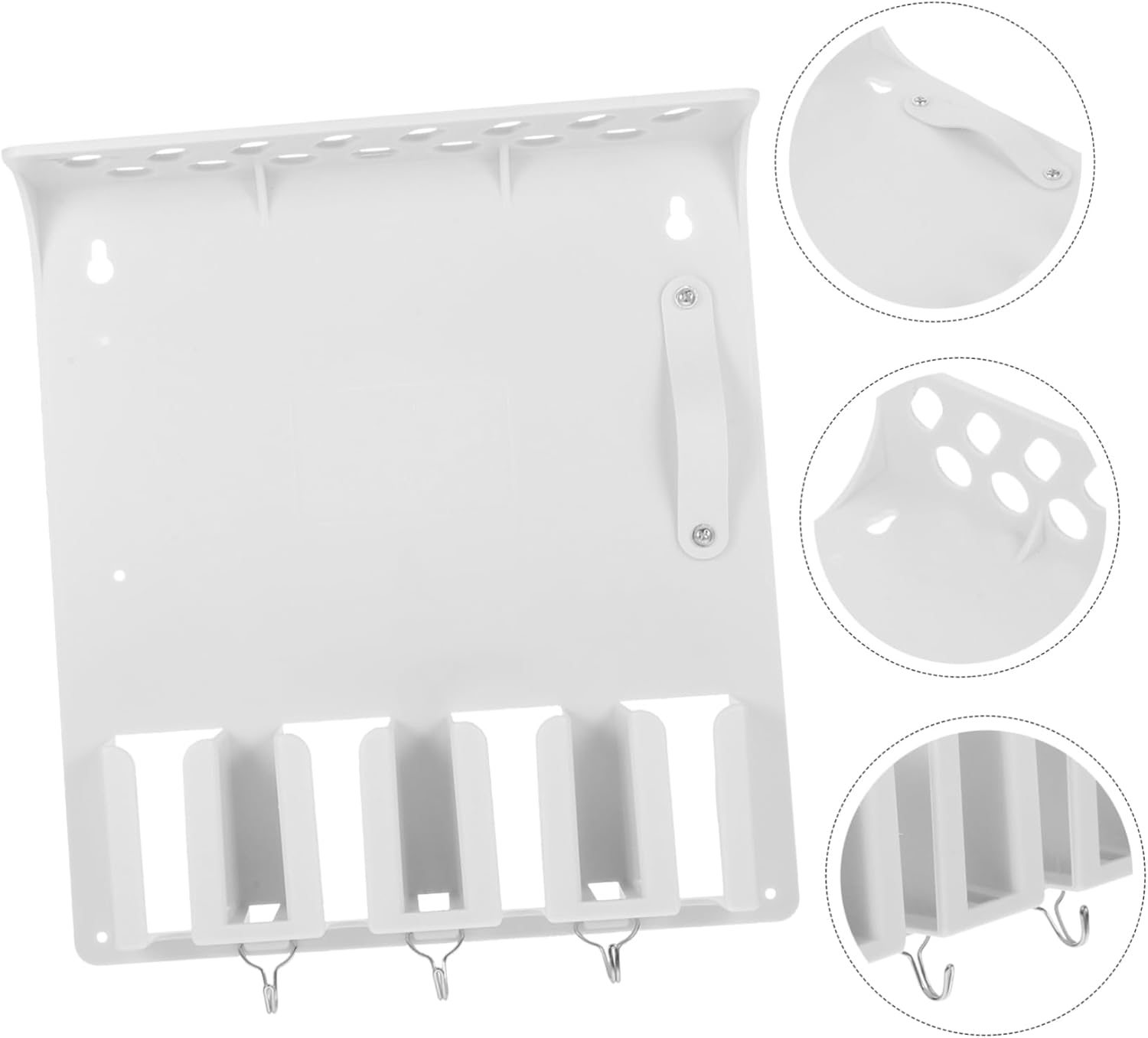 Hair Clipper Holder Wall Mount Rack Organizer for Hair Tools Scissors Brushes Durable Design for Efficient Grooming Space Saving Storage