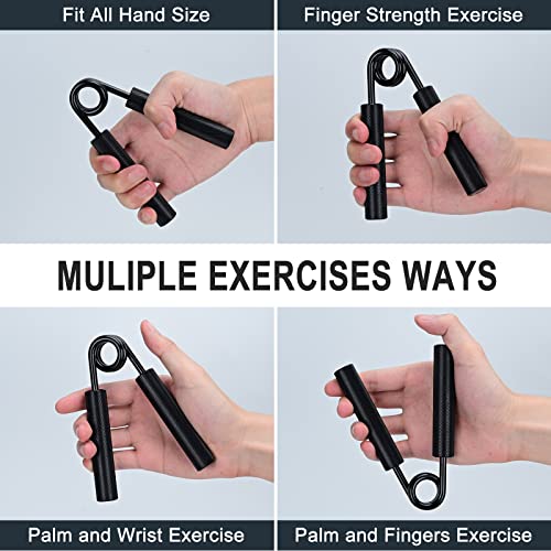 Covvy Metal Hand Grip Strengthener Set(100, 150, 200, 250Lbs), Grip Strength Trainer, Crushing Grip Trainer, Pinch Grip Trainer, Forearm Exerciser, Gripper Fitness Equipment For Home Gym #TOP4
