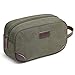 Men's Travel Toiletry Organizer Bag Canvas Shaving Dopp Kit TSA Approved (Army Green-1)