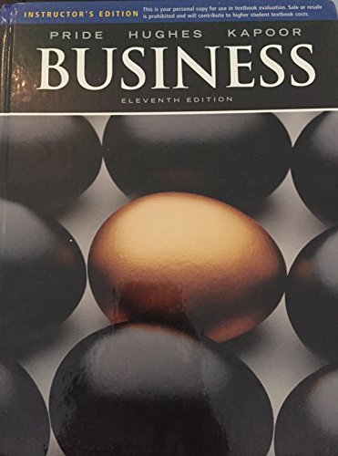 Buisness 11th Edition (Instructor's Review Copy) B01LMGMRHY Book Cover