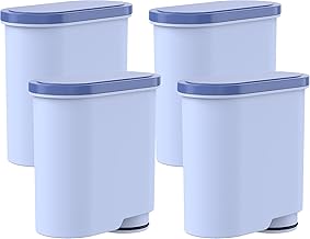 Molifal Lot de 4 filtres à eau pour machine à café Philips AquaClean CA6903/10 CA6903/22 - Compatible avec les machines à café Saeco Philips LatteGo - Sans BPA - Sans calcaire - Améliore le goût