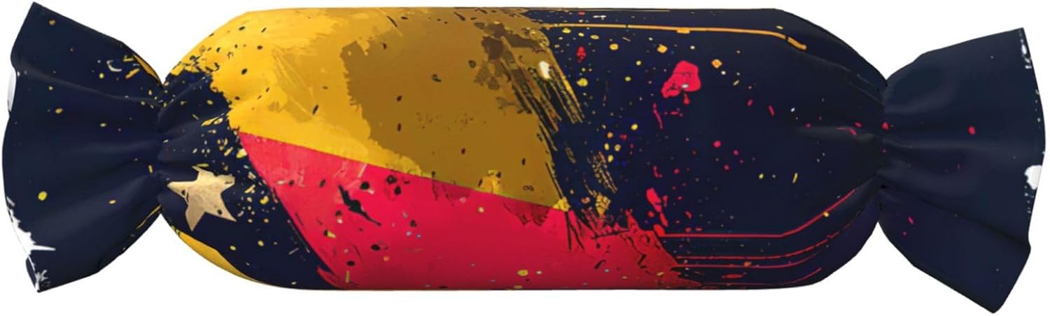 Flag of Venezuela Print Candy Cylindrical Comfortable Pillow Throw Pillows Home Decor Easy Maintenance