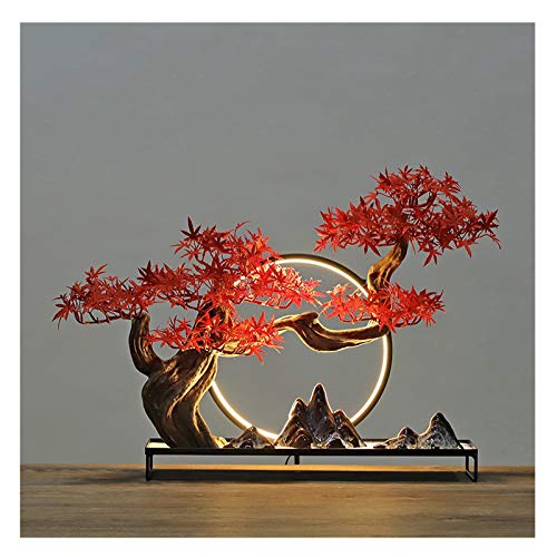 Drzewo symulacyjne Bonsai Creative Simulation Green Plants New Chinese Welcome Pine Dekoracja Salon Hotel Home Wejście Biuro Dekoracja Prezent Pokój Ganek Stół do herbaty Ozdoby ( Kolor: P)