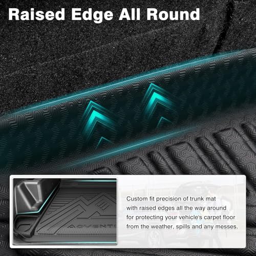 Image of Mixsuper Cargo Liner for Toyota 4Runner 2010-2024 5 Seater (No 3rd Seat or No Sliding Cargo Deck), Trunk Mat for 4Runner Accessories Cargo Mat Rear Trunk Liner Black