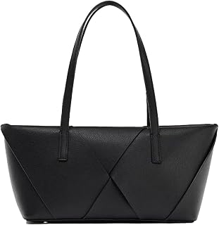 Woven Tote Bag Large Capacity Zipper Handbag Shoulder Bag Hobo Underarm Bags for Travel