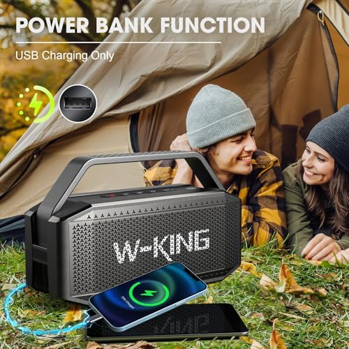 W-KING D9-1 Portable Speakers Bluetooth Wireless Loud, 100W Max Waterproof Outdoor Bluetooth Speaker Big Party Large Boombox Subwoofer の商品画像 6