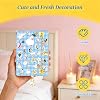 Cute Charms & Stickers Set for Kindle with USB-C Dust Plug, 50PCS Decorative Stickers, Compatible with Kindle E-Reader, Phone, Tablet