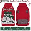 IECOii Christmas Dog Sweater for Extra Large Dogs Girl Boy, XXXXL Big Dog Christmas Sweater with Leash Hole, Holiday Snowman Knitwear for Xmas Photos, Parties, Pet Turtleneck for Doberman,Red, 4XL #2