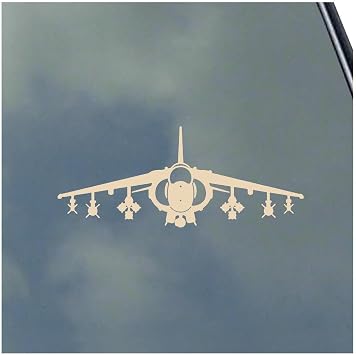 AV-8B Harrier II Pilot Front Vinyl Sticker Decal Marine Corps Italian Navy