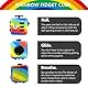 Yetech RainbowAnti-Stress Würfel Spielzeug，Anti-Estrees Würfel für Kinder und Erwachsene.