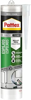 Comprar Pattex Espejos, sellador gris elástico para todo tipo de pegados y sellados perimetrales de espejos y paneles, 280ml x 25