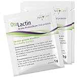 ApaCare OraLactin polvere probiotica orale | Probiotico per cura dentale e orale estesa | Per alito fresco e una flora orale sana | 30 bustine