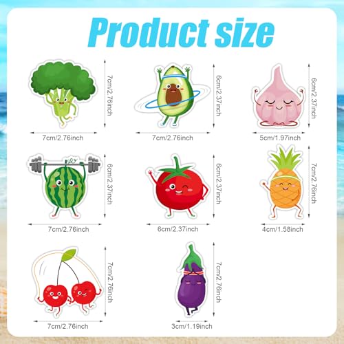 8 imanes divertidos decorativos para refrigerador miniatura 2