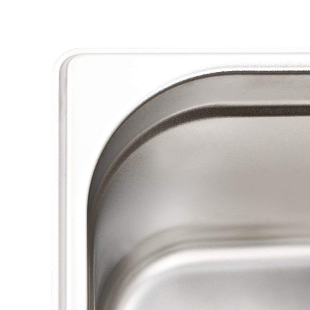 Bandejas Gastronorm 8 Unidades GN 1/6 150 mm Acero Inoxidable Plateado,50908