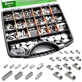 Ruibapa 535PCS Metric Woodruff Key Assortment Kit,30 Sizes Include 220PCS Carbon Steel Woodruff-key, 315pcs...