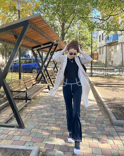 Image of G4Free Bootcut Yoga Pants with 4 Pockets Flare Leggings for Women High Waisted Casual Dress Pants