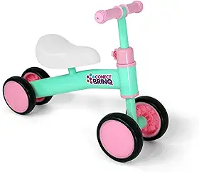 BICICLETA DE EQUILÍBRIO INFANTIL CARRINHO 4 RODAS PASSEIO MEGA COMPRAS