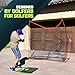GoSports 7 ft x 7 ft Golf Practice Hitting Net - Personal Driving Range for Indoor or Outdoor Swing Practice