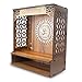 Heartily® PAVITR Beautiful Wooden Pooja Mandir for Home Temple for Home and Office Pooja Stand Modern Puja Mandir for Home Wall with LED Spot Light Size (18, L- 16, W-8.75 Inch)