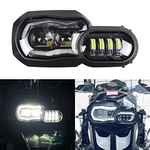 Cpowace Led Headlight Assembly Drl High&Low Beam Compatible With Bmw F800Gs /F800Gs Adventure/F700Gs/F650Gs/F800R Accessories #TOP6