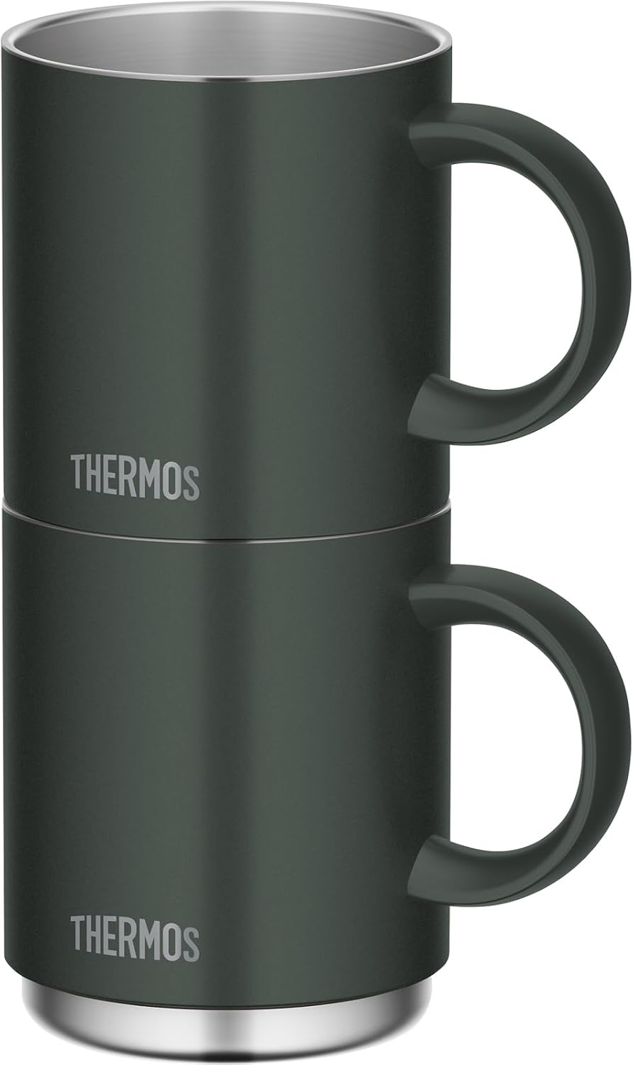 Thermos JDS-351 FG Vacuum Insulated Mug, 11.8 fl oz (350 ml), Forest Green