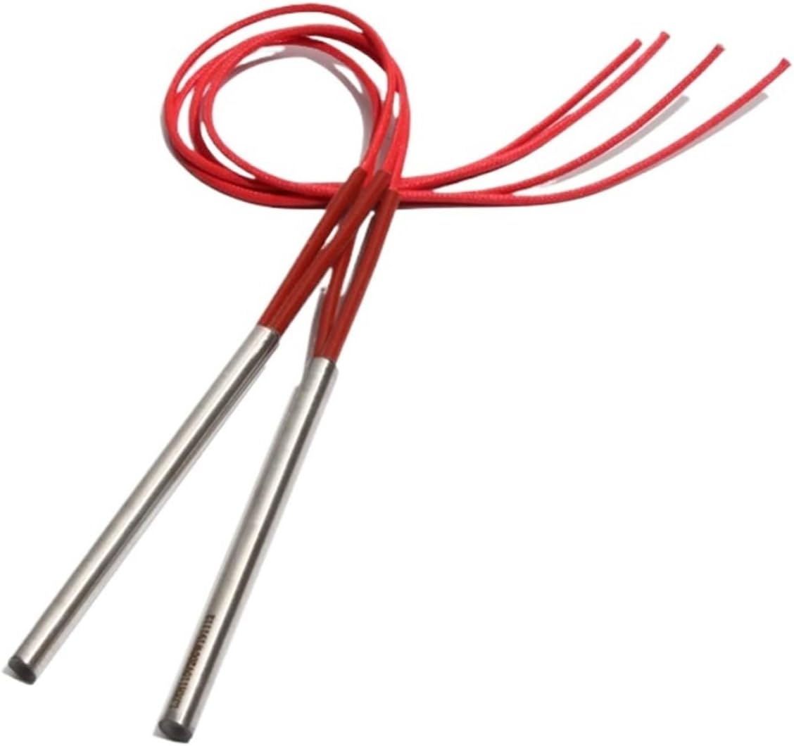 10PCS 10mm 120~135mm 201SUS 110V/220V/380V Single Head Dual Electric Heating Tube 300W/320W/330W Heater Element(380V,320W 10x128mm(DxL))