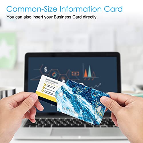 2 Pcs Luggage Tags, Fintie Privacy Cover Id Label With Stainless Steel Loop And Address Card For Travel Bag Suitcase (Sandy Wave) #TOP4