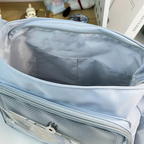 Japanese Styles Nylon Crossbody Bag for Anime Enthusiasts and Students Large Capacity Shoulder Bags for Everyday Use3