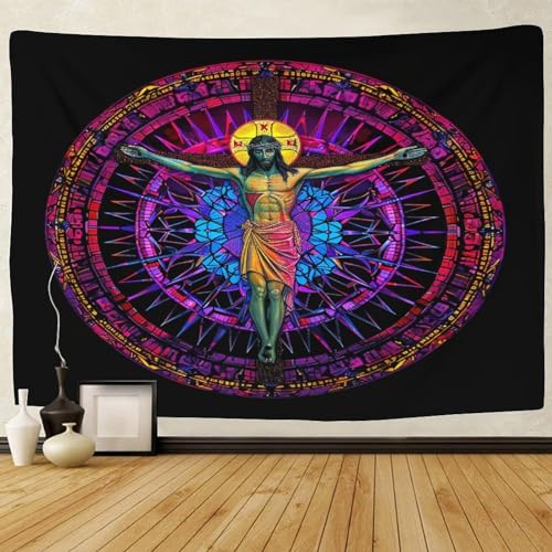 Tapisserie murale Jésus 3D : la solution textile pour sublimer vos décorations murales