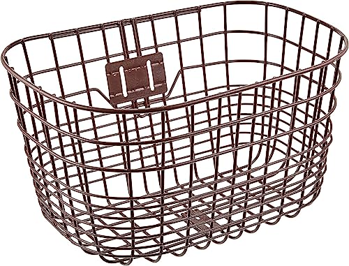Bridgestone P2057 F761291DBR Oval Large Basket, DBR (Dark Brown)