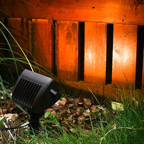 Goodsmann Landscape Lighting Low Voltage Path Lights 2Pk 2W Led 100 Lumen With 2Pk Spotlight 18W 1000 Lumens With Metal Stake Connector For Outdoor Lighting #TOP3