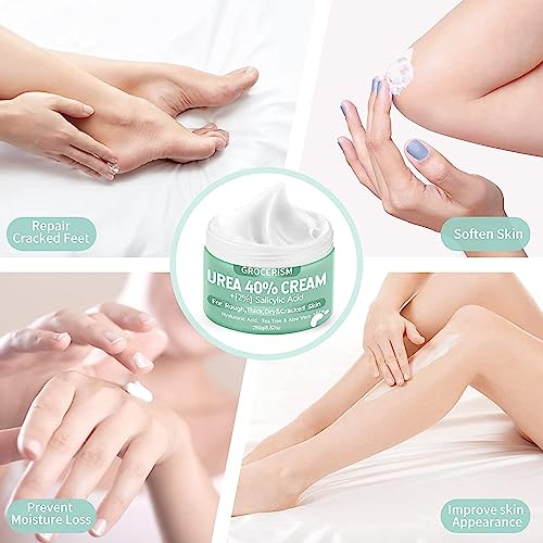 Urea-Cream-40-Percent-For-Feet-Plus-2-Salicylic-Acid-882-oz-Foot-Cream-and-Hand-Cream-Maximum-Strength-with-Hyaluronic-Acid-Tea-Treeand-Aloe-Vera-for-Deep-Moisturizes-Callus-Remover-and-Soften