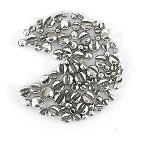 100 Pack Tin Split Shot Fishing Weight Sinkers, Removable for Freshwater Saltwater #3/0 Cover