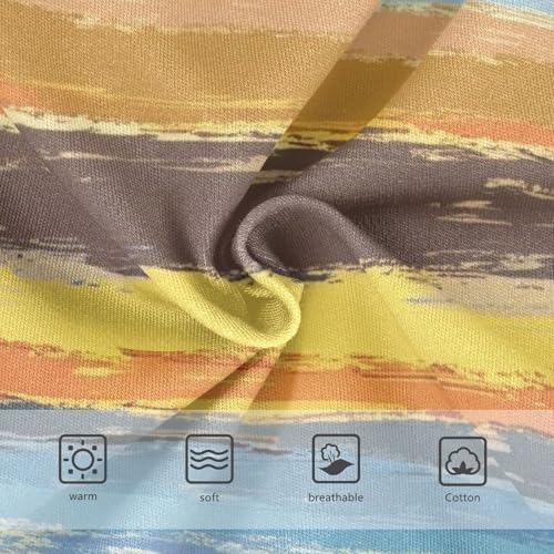 Horizontal Stripes Wooden Colored Panties for Girl Girls Underwear Toddlers Cotton Print Briefs Underpants 2t3