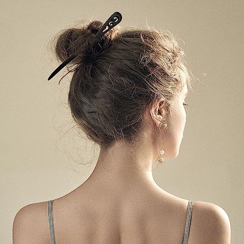 8 PCS Wood Hair Sticks, Chinese Retro Hairpins Chopstick Carved Hair Sticks for DIY Accessory for Woman Girls - Image 4