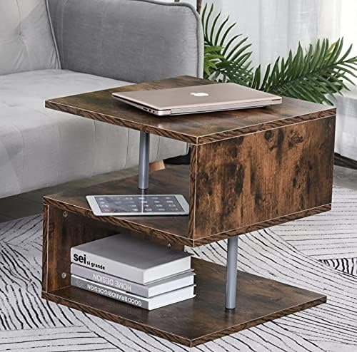 BJYX Industrial Coffee Table Vintage Retro Room Large Side Table Rustic End Furniture
