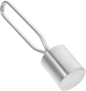 OUNONA BBQ Grill Weight Stabilizer Stainless Steel Rotisserie Cooking Tool Heavy Duty BBQ Balance Weight for Even Grilling and Barbecue Cooking Accessories