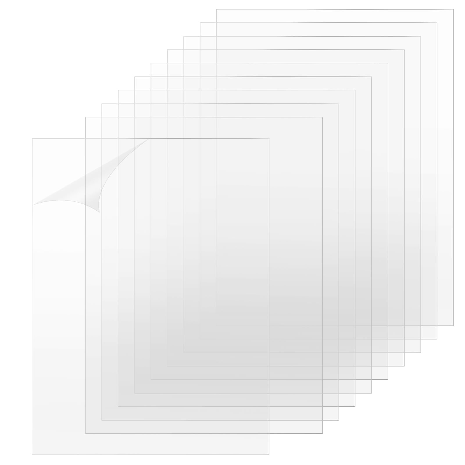 Clear Acrylic Sheets - 10 Pack, 8.5" x 11" -9