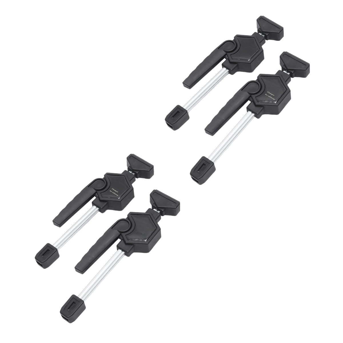 VIDOO Zestaw 2szt/4szt Ściski do Stołu MFT Imaki Stolarskie Zapadkowe Szybkomocujące do Otworu 20mm-4 Sztuk