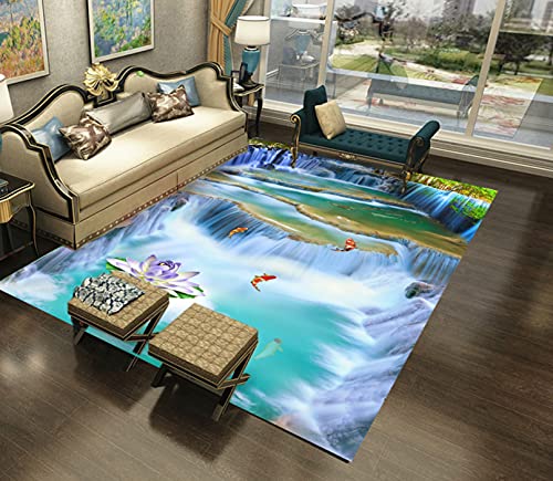 3D効果 ラグマット カラー おしゃれ リビング フラワー ホットカーペット 床暖房対応 カーペット 滑り止め 北欧 玄関 廊下 出窓 応接間 バス 家庭用ラグマット 床保護マット 洗濯可能 ずれない 柔らかい 低反発 180*260cm 振動吸収