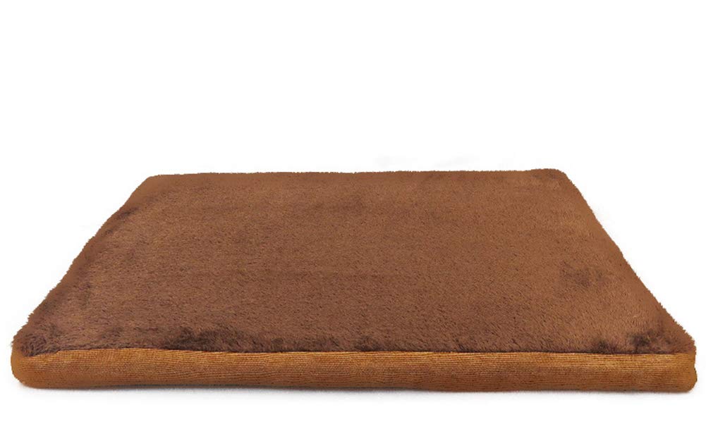 SOAI Extra Large Plush Dog Bed, Detachable Washable Anti-slip Pet Pad, Self-Warm Comfortable Calming Kennel, Thick Durable Abrasion-resistant Doghouse