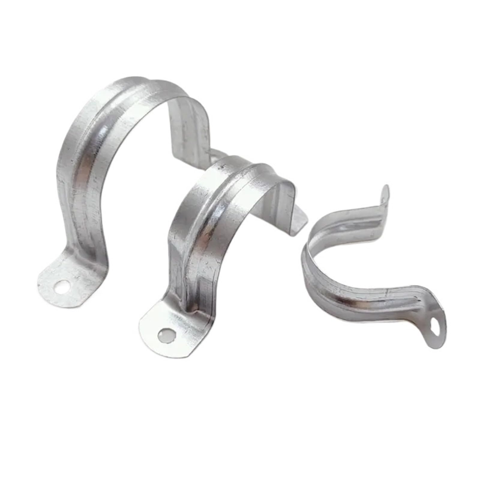 50/100 pezzi 16/20/25/32/40/50mm lega di alluminio ferro fibbia a forma di U carta sella carta fissa tubo dell'acqua morsetto fibbia fissa sella(50mm 100pcs)