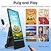 SIOXCFZ 43 inch Rechargeable Portable Outdoor Digital Signage Displays, 2K FHD, IP65 Waterproof, Smart LCD Split Screen, Brightness Auto-Adjustment Movable Advertising Kiosk with Android OS